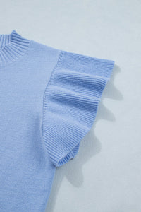 Hadassah Ruffle Short Sleeve Sweater