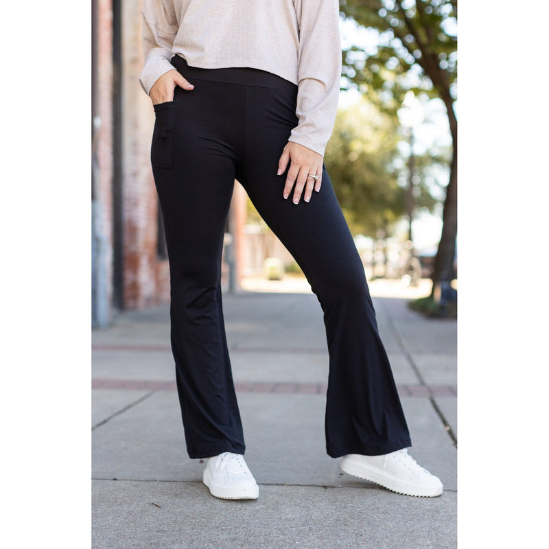 The Vanessa - 30” - Black Bootcut Leggings R3