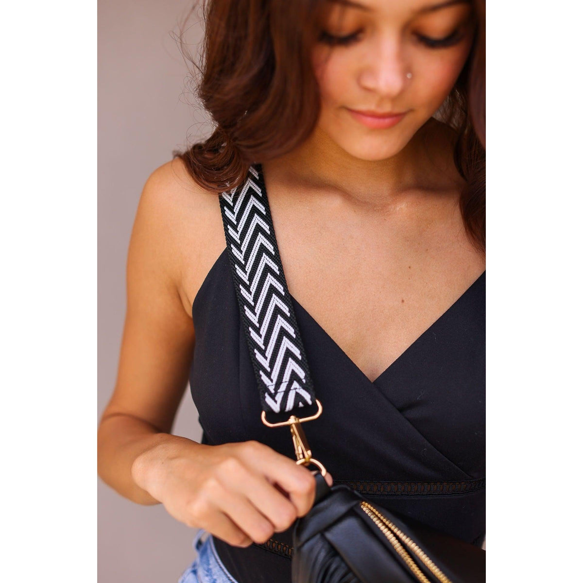 PreOrder | The Valentina - Black Removable Fringe Crossbody Sling Bag