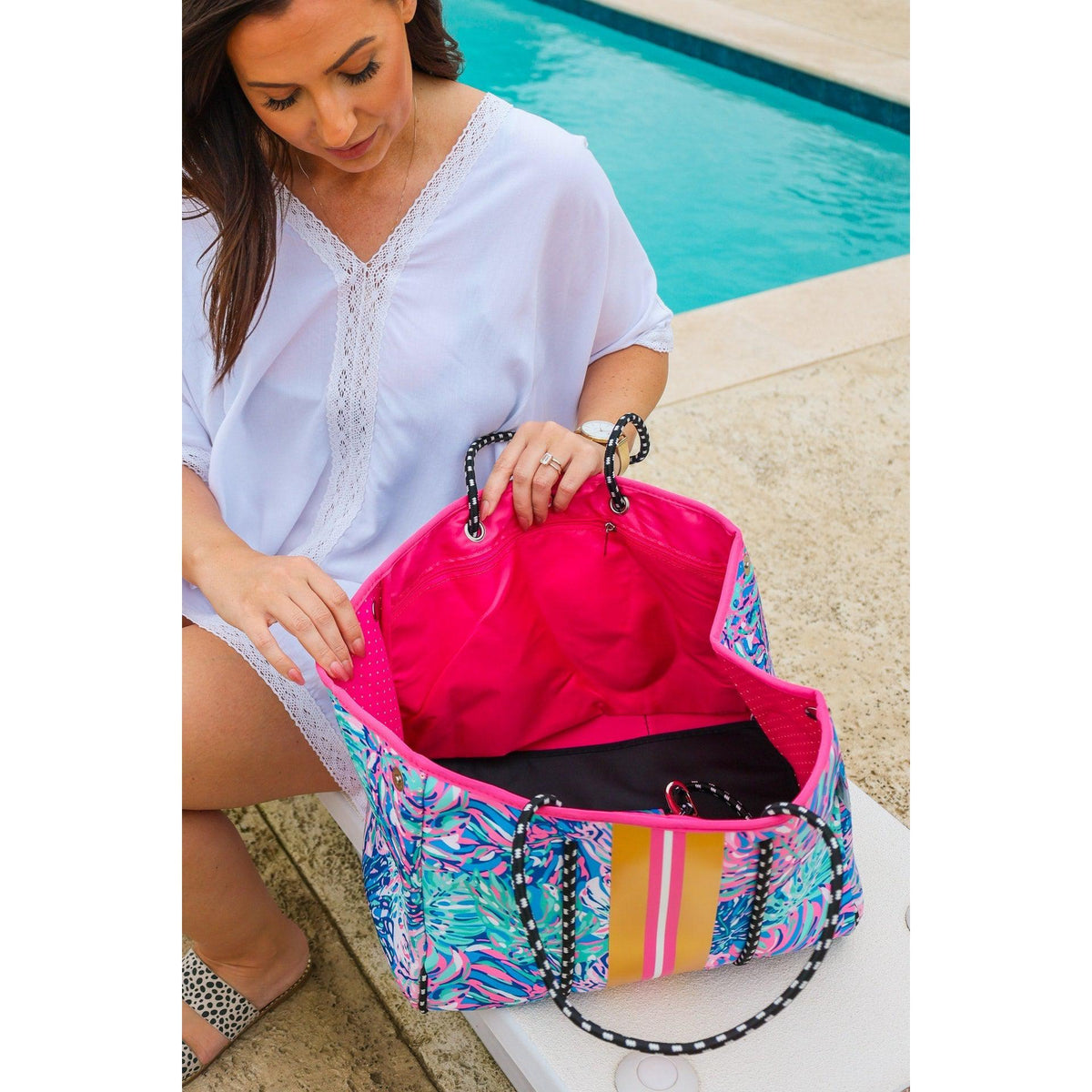 Ready to Ship | The Lily Neoprene Tote