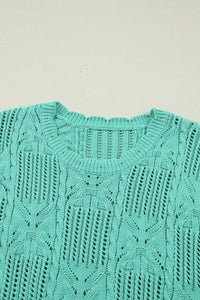 River Trim Short Sleeve Sweater