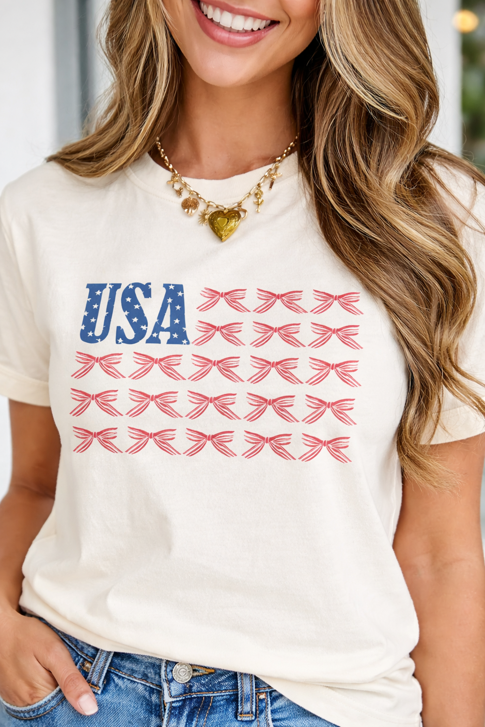 Sylvie Bow Flag Tee
