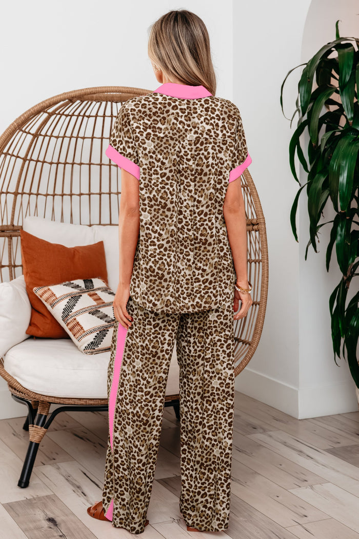 Lylah Contrast Trim Lounge Set