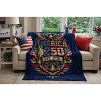 AMERICA - EST. 1776 Flannel Blanket
