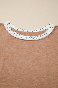Abigail Color Block Patchwork PLUS Tee