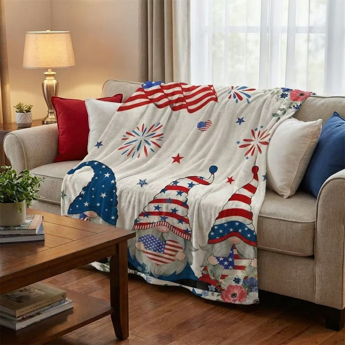 Patriotic Gnome Blanket