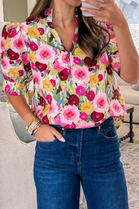 Charleigh Puff Short Sleeve Blouse