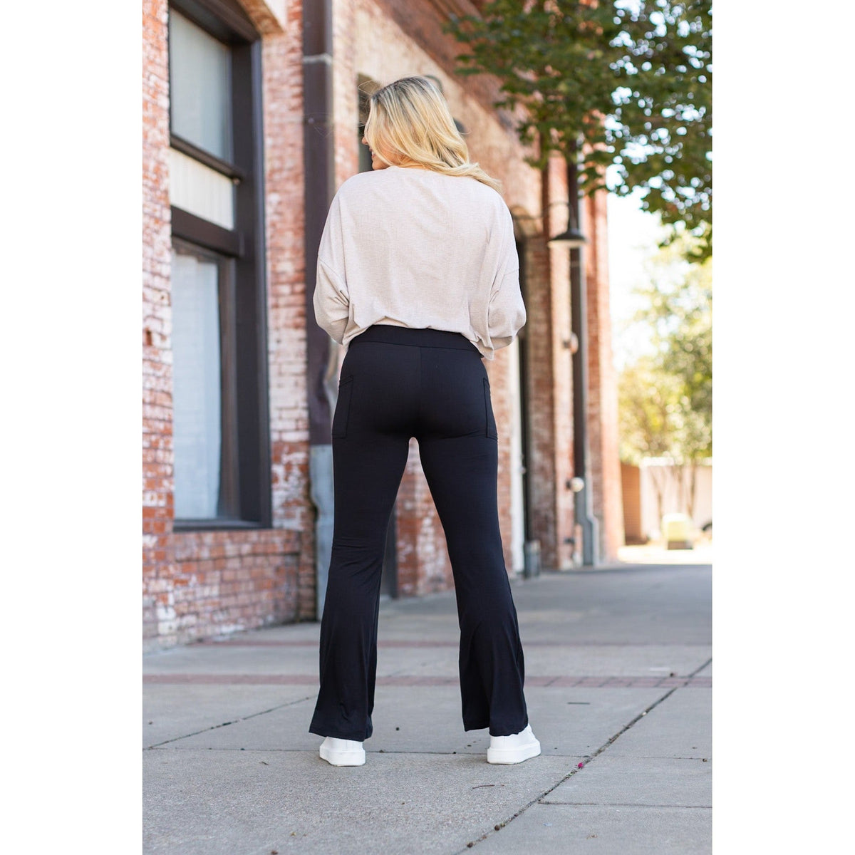 The Vanessa - 30” - Black Bootcut Leggings R3