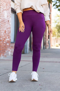 *Ready to Ship | The Kinsley Purple Full-Length Leggings - Luxe Leggings by Julia Rose®