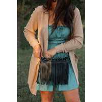 Nora -  Black Fringe Bags