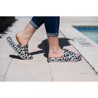 Gray Leopard Slides