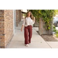 Julia Rose Noelle Plaid Pajama Pants with pockets and drawstring waist. Buttery soft plaid pajama pants for women by Julia Rose