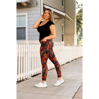 Ready to Ship | Red Haunted House Halloween Leggings