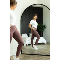 Ready to Ship | Mauve Full Length Leggings with Pockets