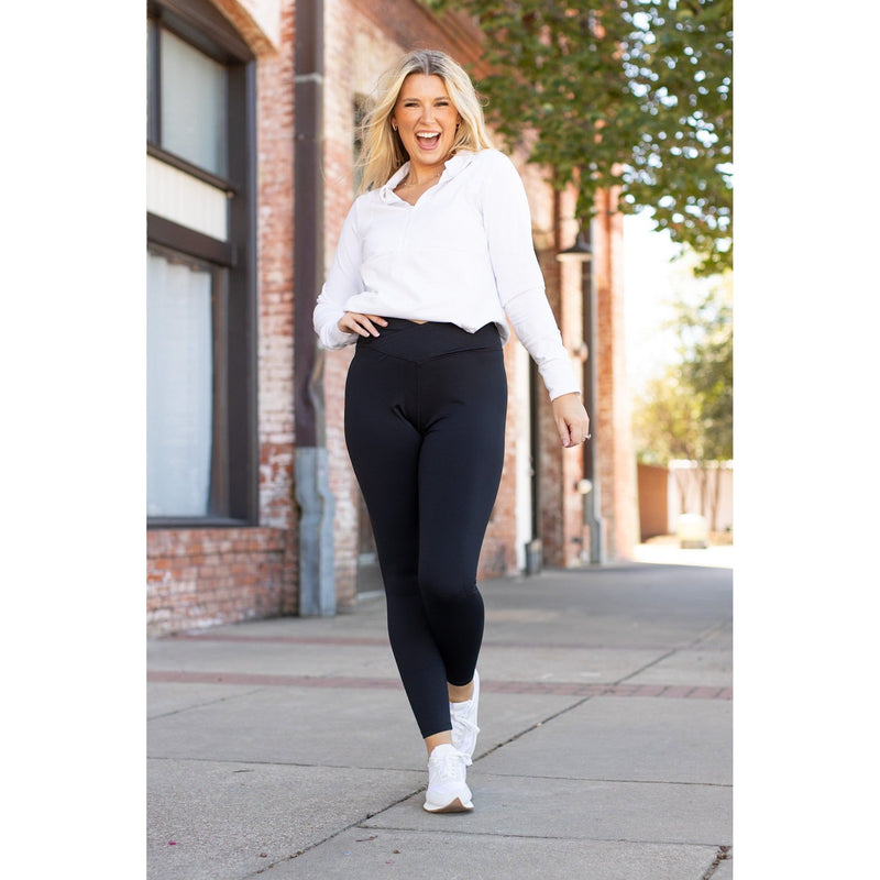 The Alexa High Waist Crossover Athleisure Leggings