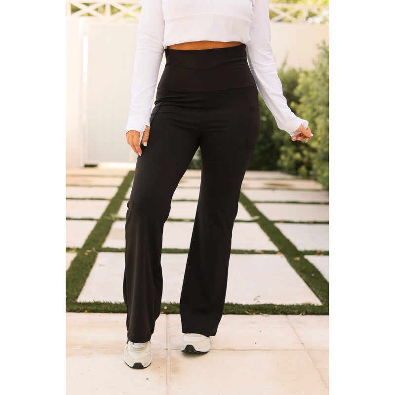 The Deluxe Paige Fold-over, Tummy Control - Yoga Leggings Round 2 - Luxe Leggings by Julia Rose®