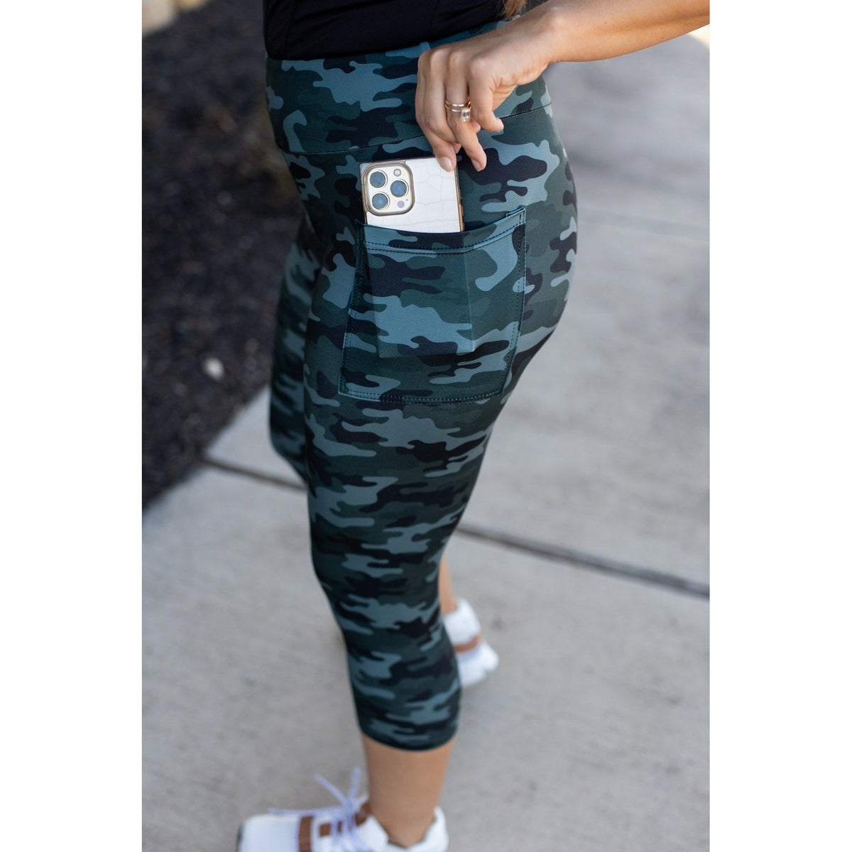 CAMO 2.0 CAPRI with POCKETS  - Luxe Leggings by Julia Rose®