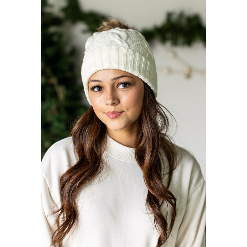 Ready to Ship | The Erica Solid Pom Hats