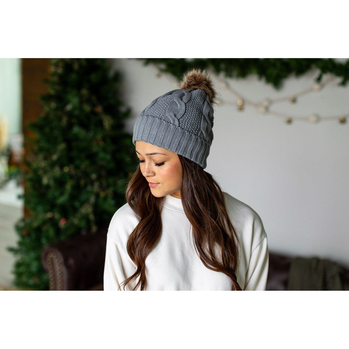 Ready to Ship | The Erica Solid Pom Hats