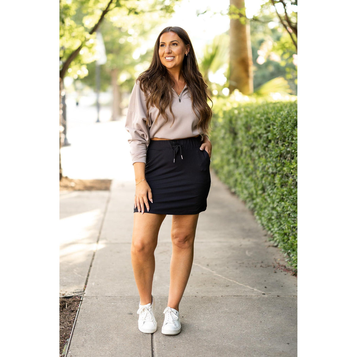 Kristina BLACK Jogger Skirt