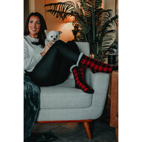 The Liana - Plaid Fleece Socks