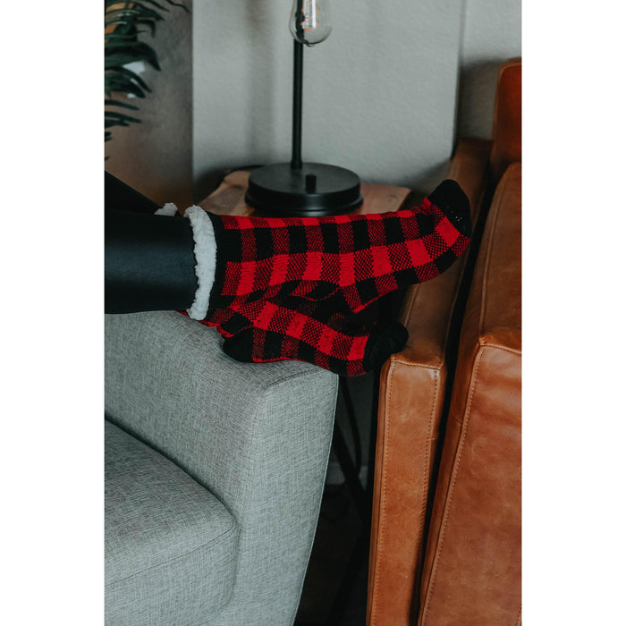 The Liana - Plaid Fleece Socks