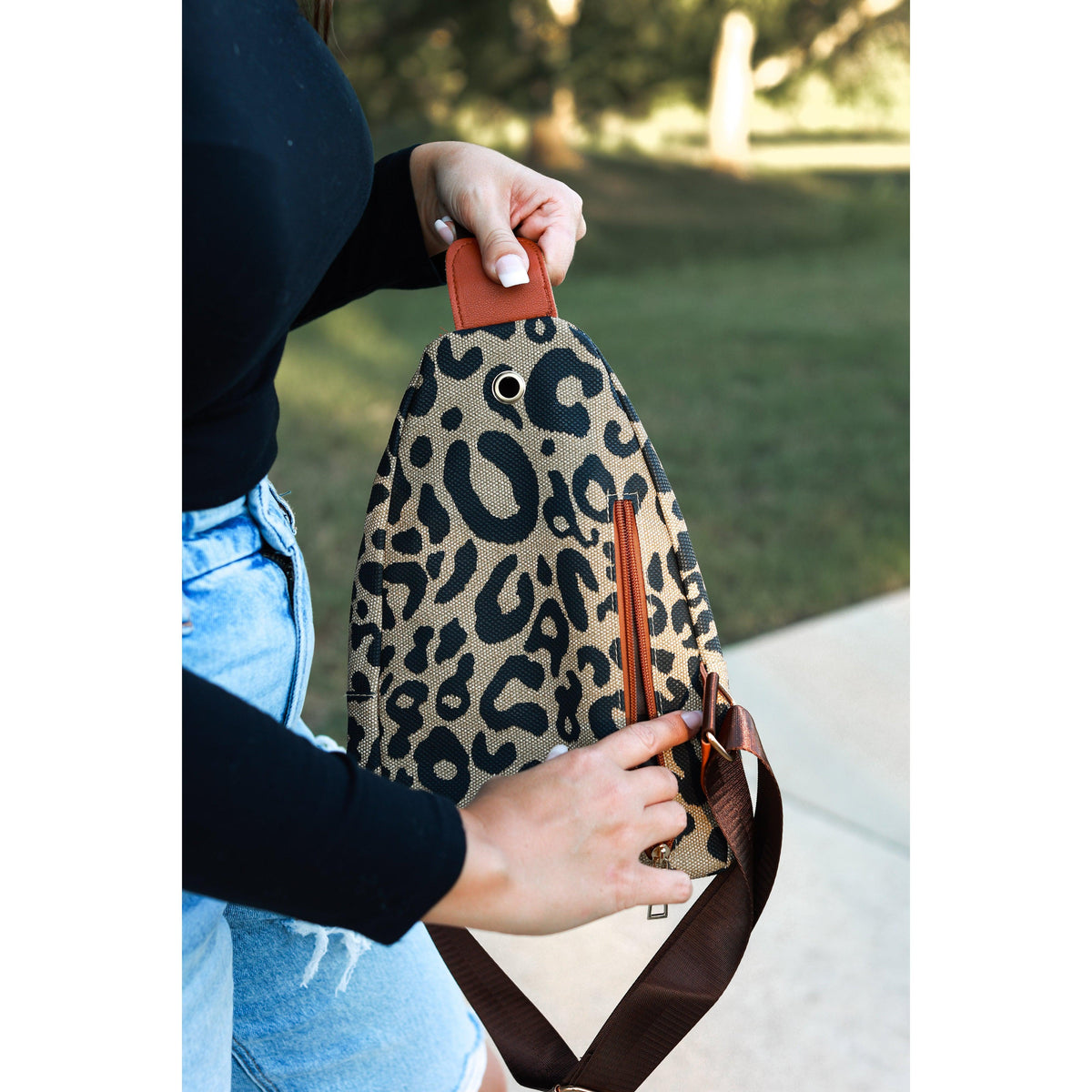 The Carina Leopard Sling Bag