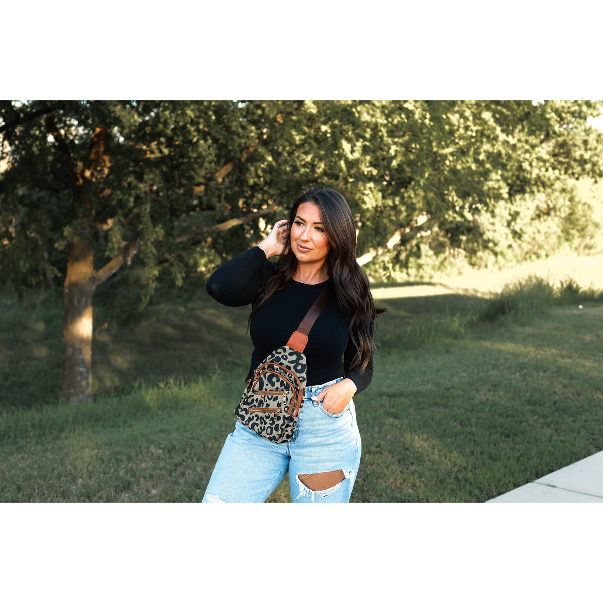 The Carina Leopard Sling Bag