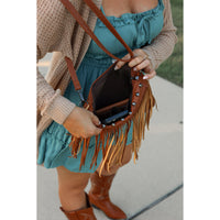 Boho fringe crossbody bag boutique fashion accessory