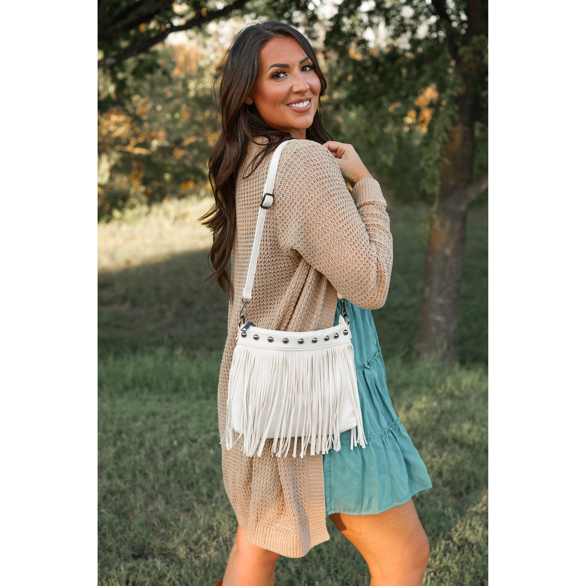 Boho fringe crossbody bag boutique fashion accessory