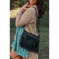 The Nora -  Black Fringe Bags