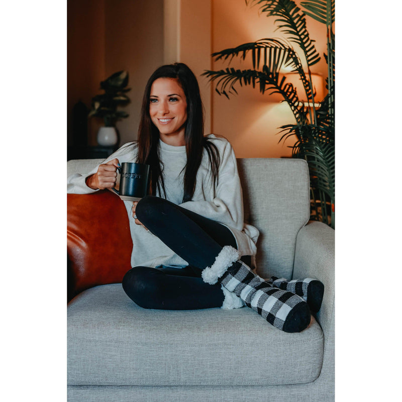 The Liana - Plaid Fleece Socks