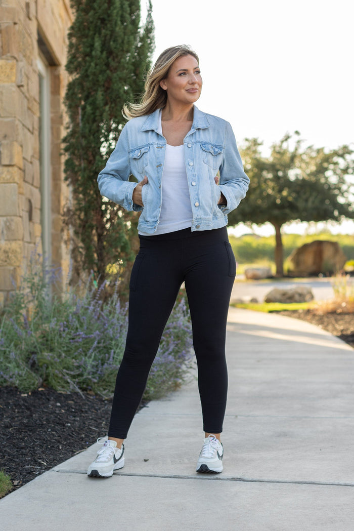 PreOrder | BLACK FULL-LENGTH Leggings with POCKET*