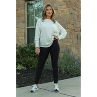 Black FLEECE Full Length Leggings with Pockets Round 4 - Luxe Leggings by Julia Rose®