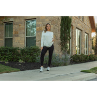 Black FLEECE Full Length Leggings with Pockets  - Luxe Leggings by Julia Rose®