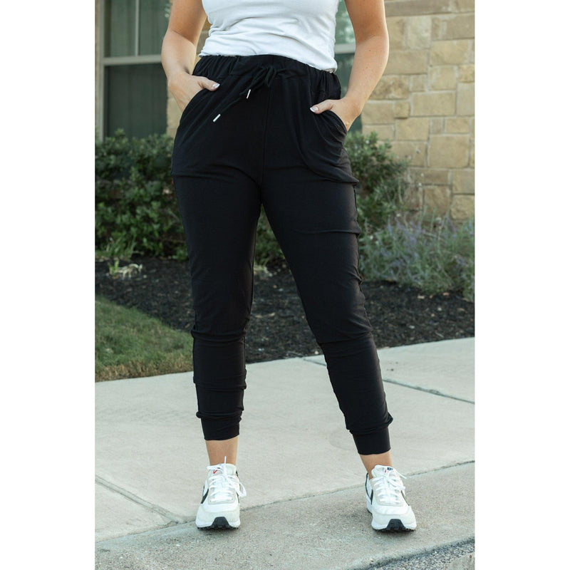 The Reagan Black Lounger Leggings/Joggers  - Luxe Leggings by Julia Rose®