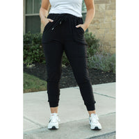 The Reagan Black Joggers Round 2  - Luxe Leggings by Julia Rose®