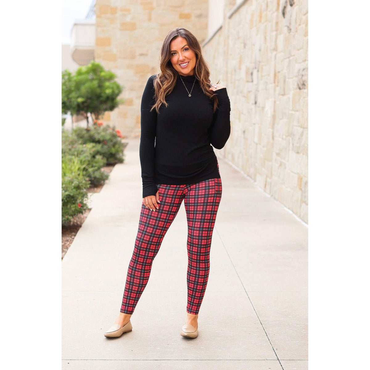 The Holly Plaid Leggings - ROUND 2