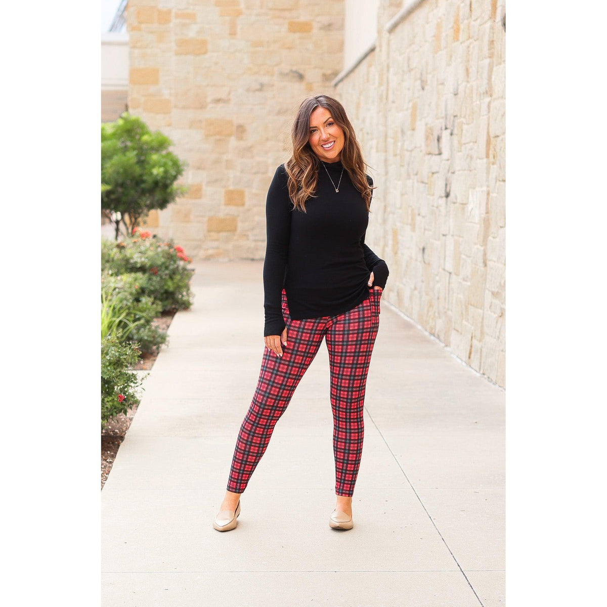 The Holly Plaid Leggings - ROUND 2