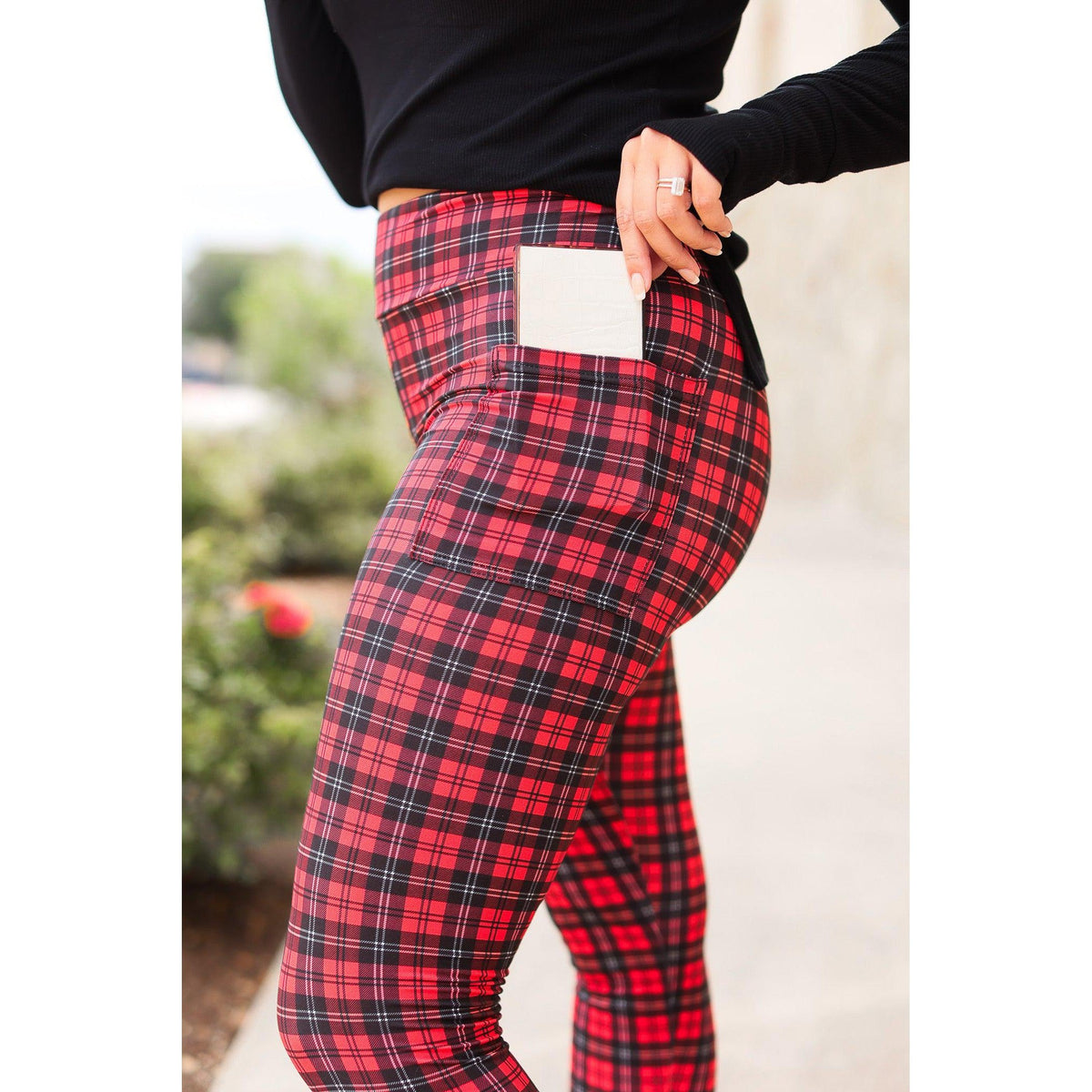 The Holly Plaid Leggings - ROUND 2