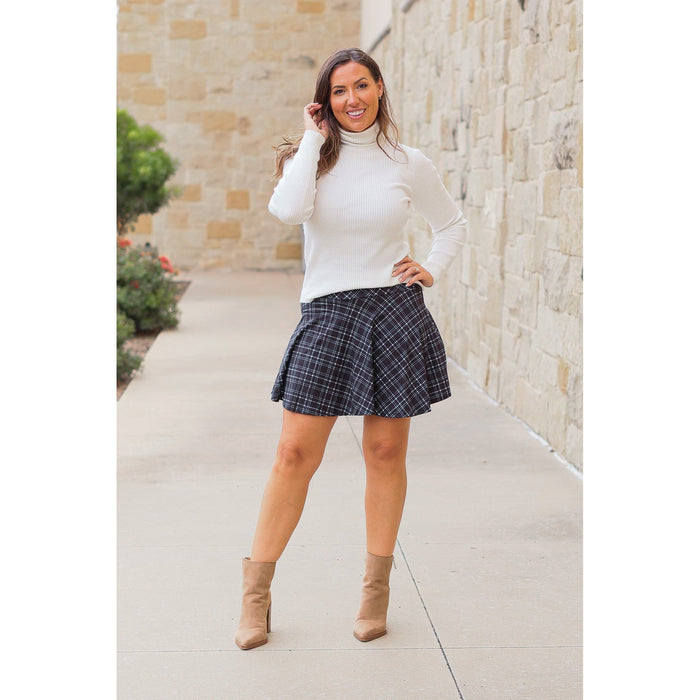 The Brenna Plaid Skort