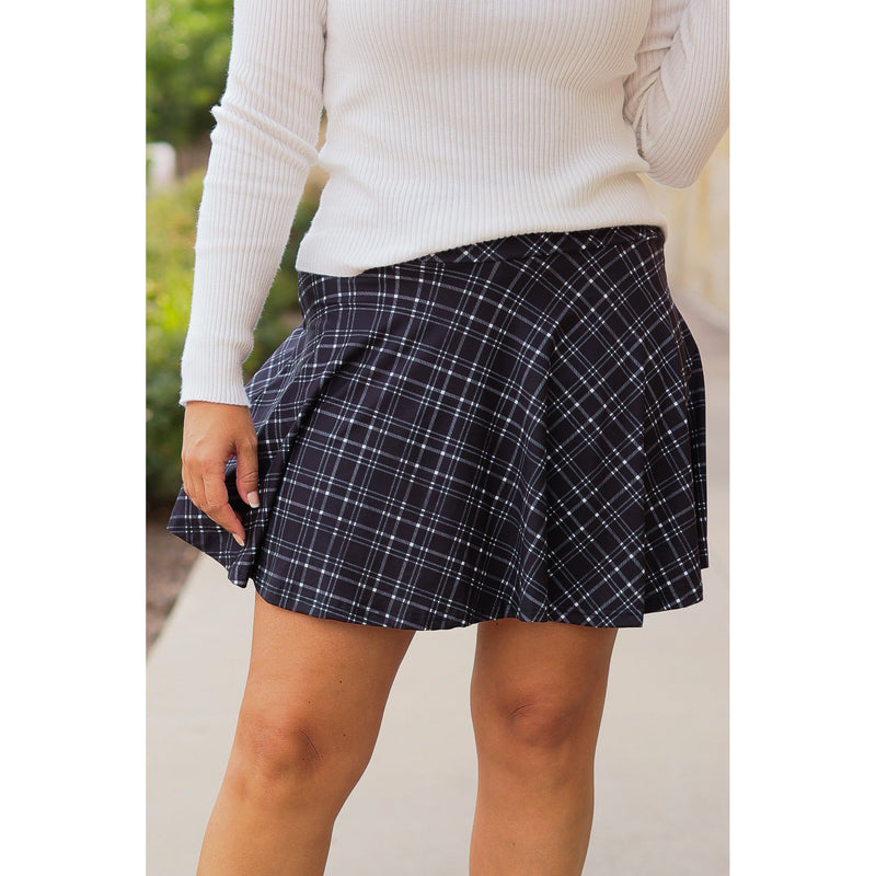 The Brenna Plaid Skort