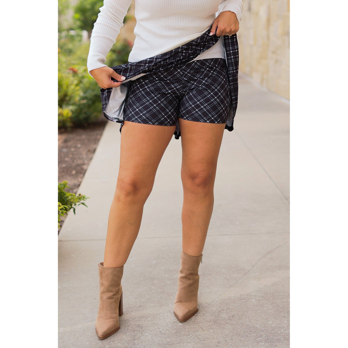 The Brenna Plaid Skort