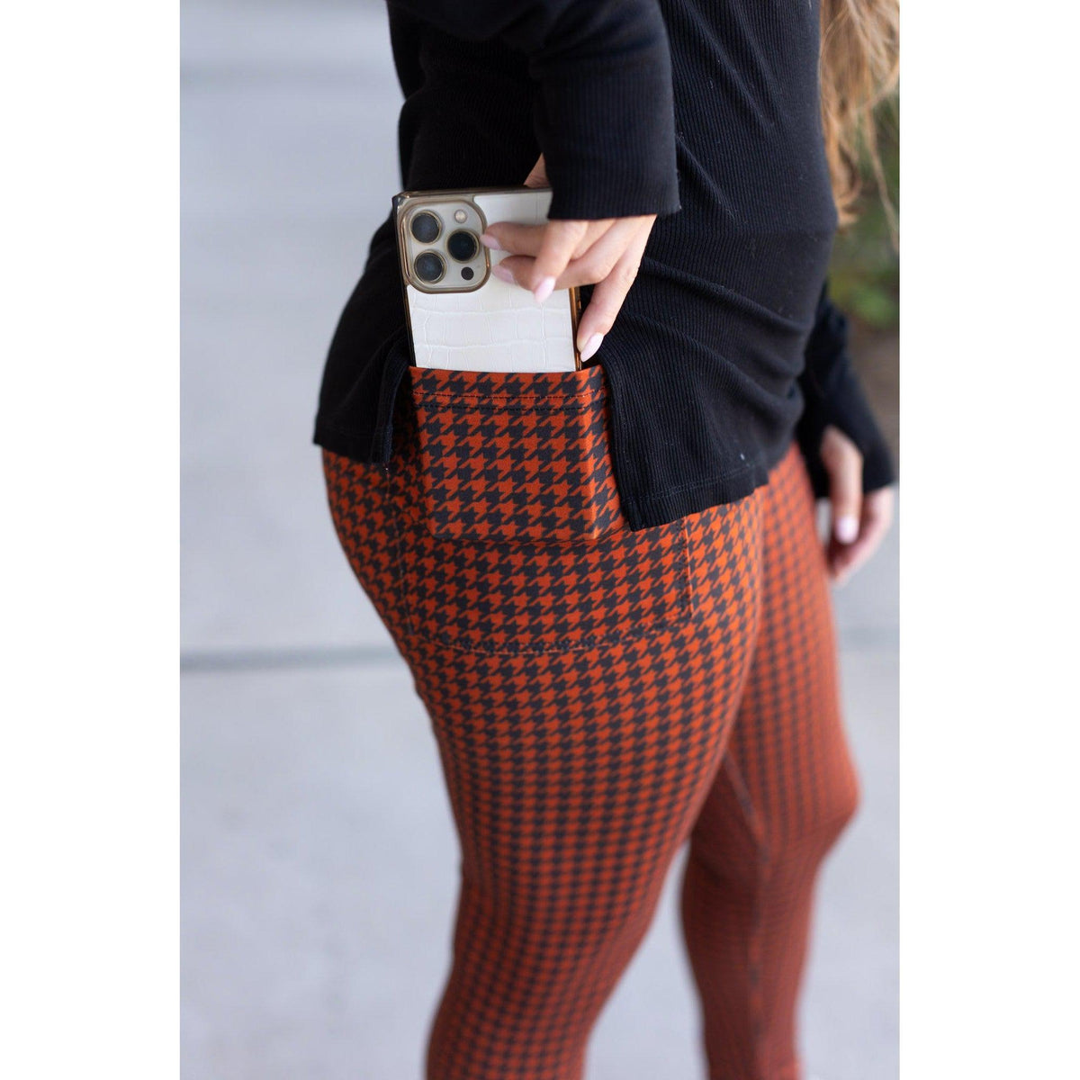 The Autumn Houndstooth Full Length Leggings Round 2