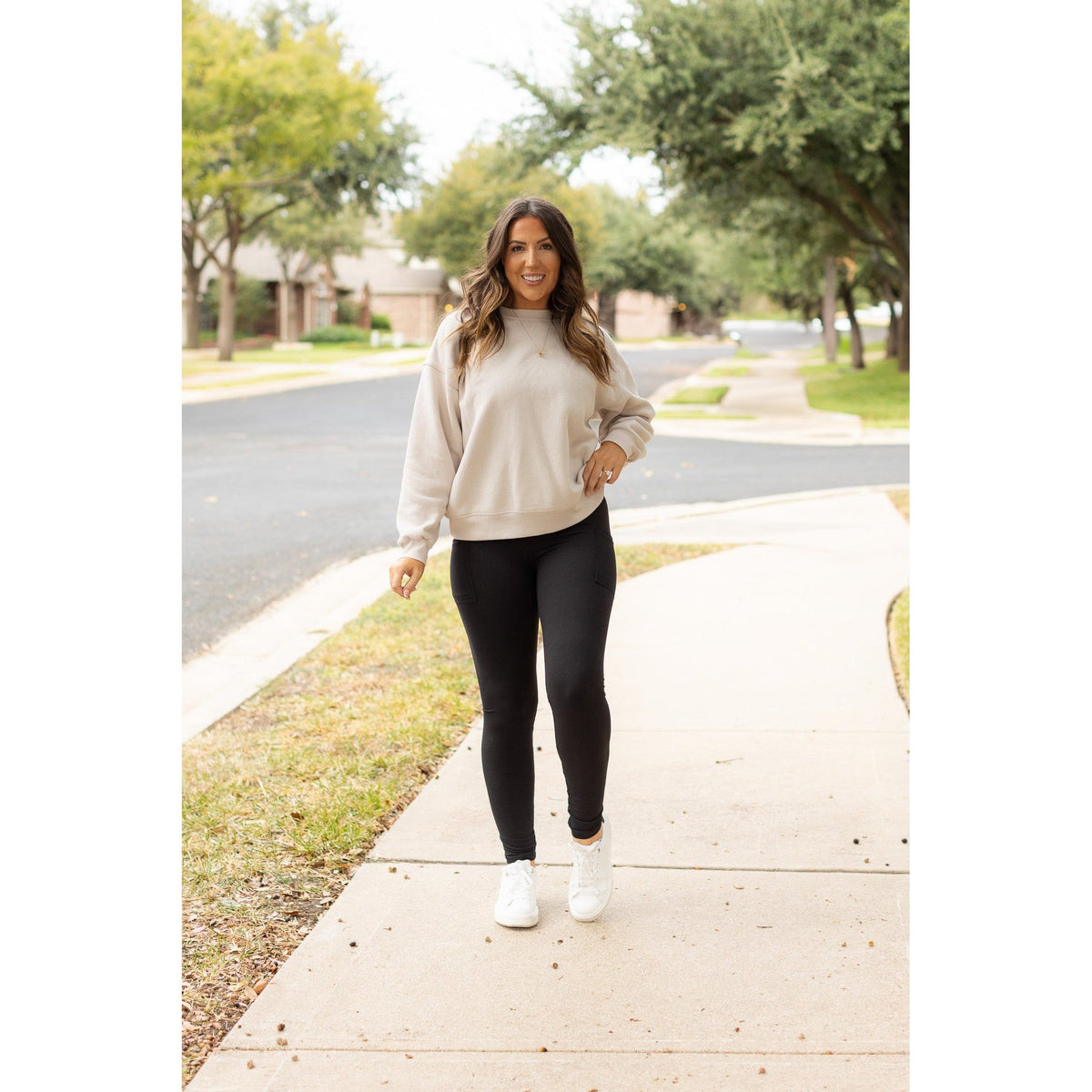 *Ready to Ship | BLACK FULL-LENGTH Leggings with POCKET  - Luxe Leggings by Julia Rose®