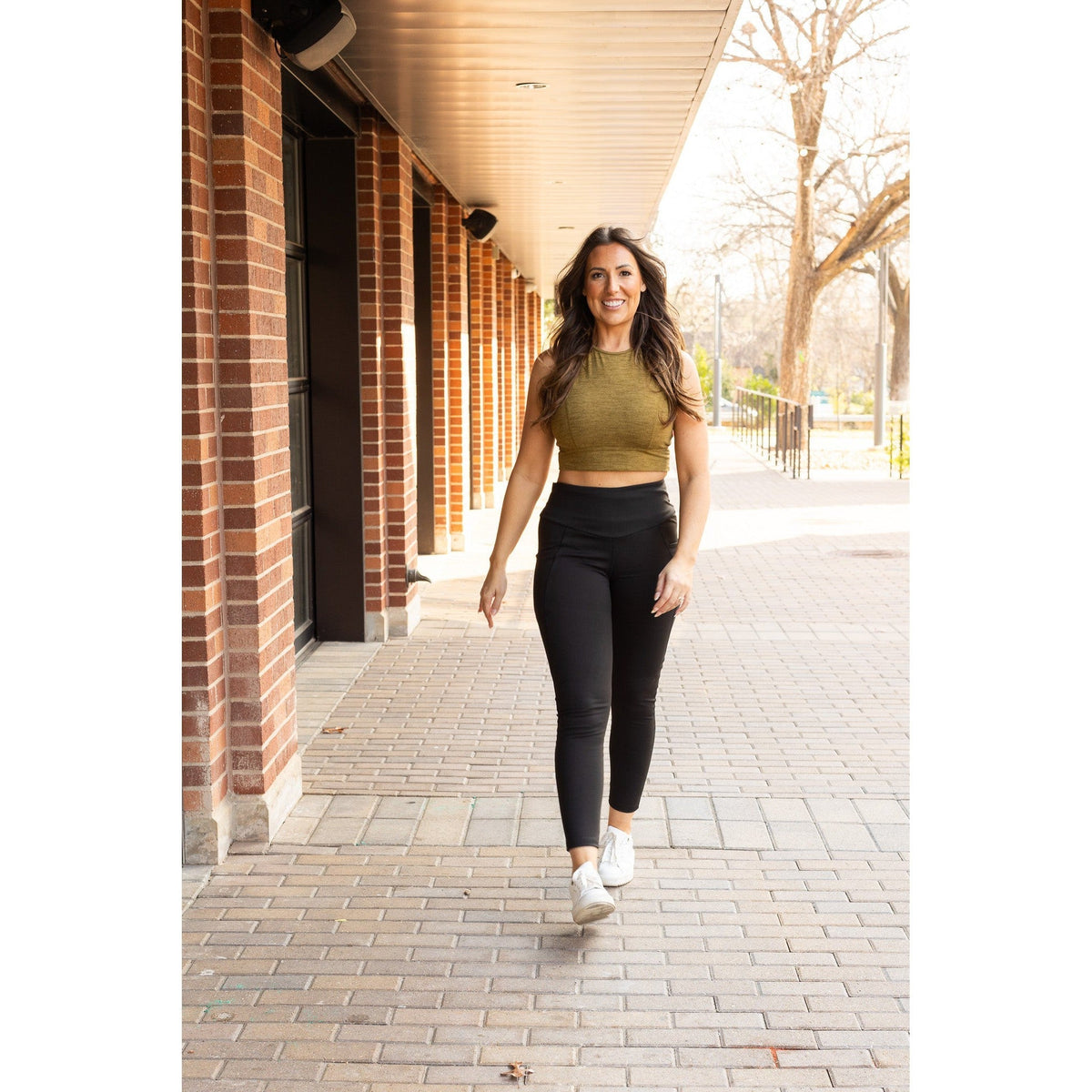 Adriana - Tummy Control Full Length Leggings with Pockets