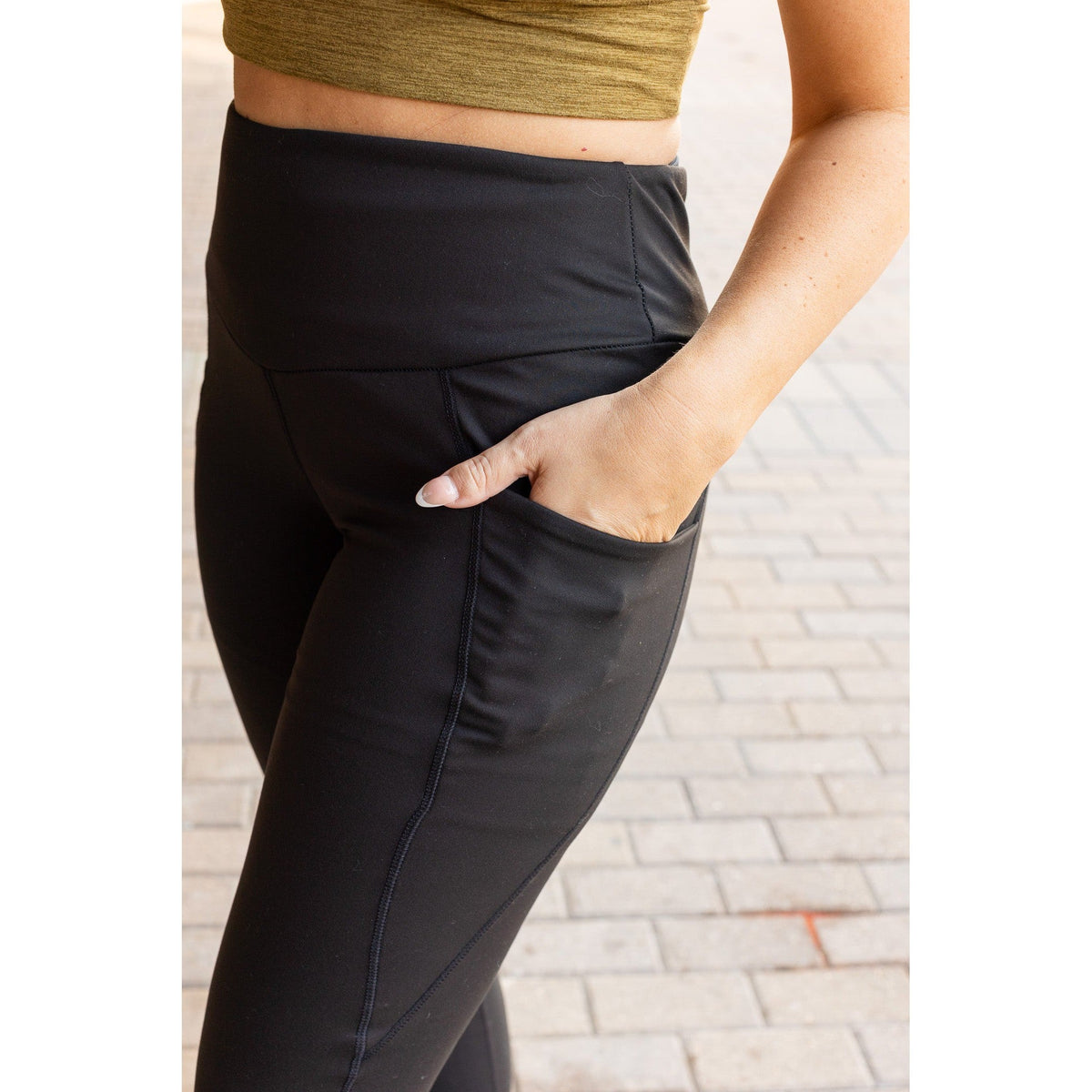 Adriana - Tummy Control Full Length Leggings with Pockets