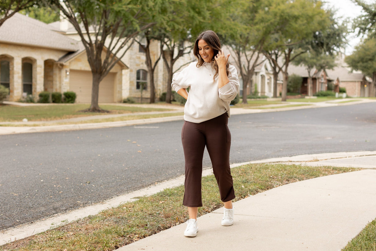 The Whitney - Brown High Waisted Gaucho Pants ROUND 2 *