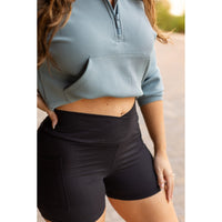 Julia Rose The Ophelia crossover biker pro 3-inch shorts high-waisted women’s shorts