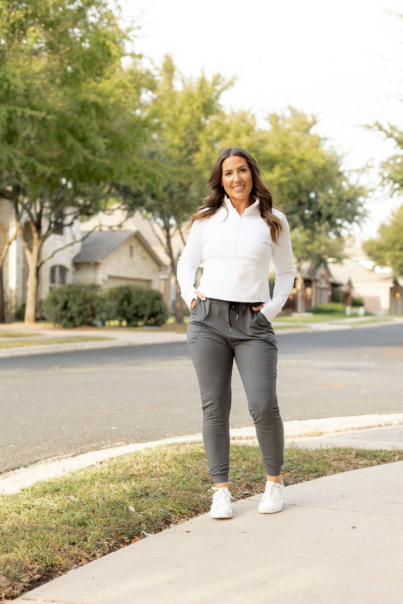 The Cindy Charcoal Joggers - Luxe Leggings by Julia Rose®